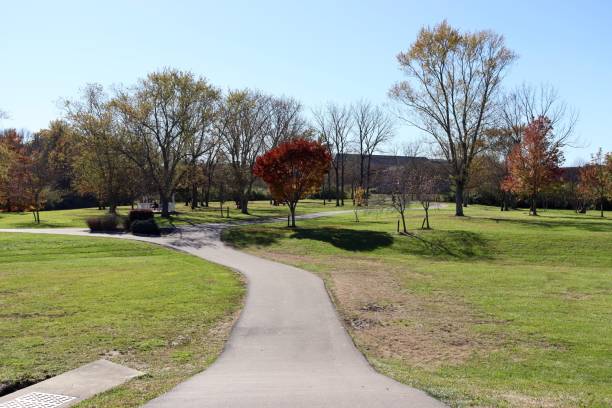 istock Walk in the Autumn Park 1370730297