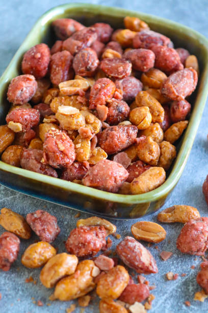 istock Salt-roasted candied almonds and peanuts 1370731658