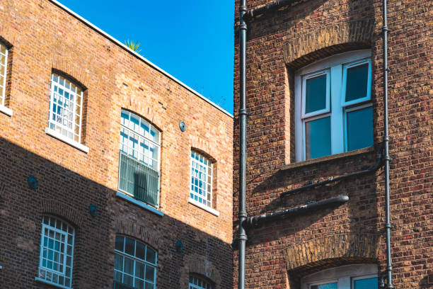 Old dock warehouses converted into luxury housing, London
