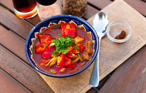 istock National dish Uyghur laghman on wooden table 1370754754