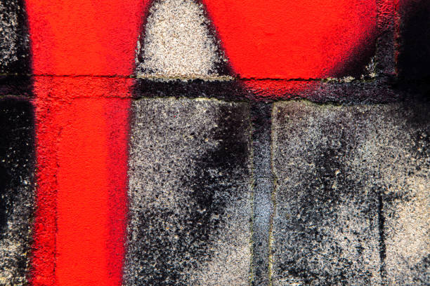 istock Red Black Weathered Grunge Stone Wall Rough Background Texture 1370758367