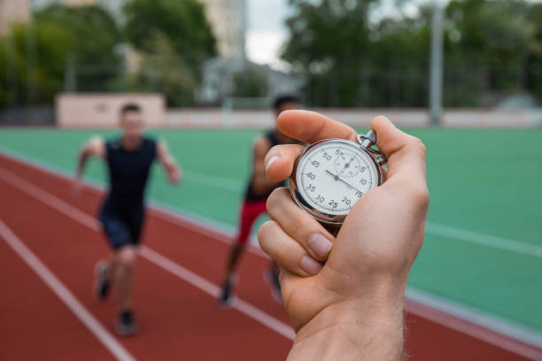 istock Historic stop watch time measurement. 1370761421