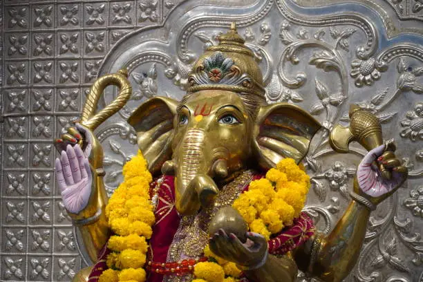 Ganesh Elephant god statue. Lord of Success