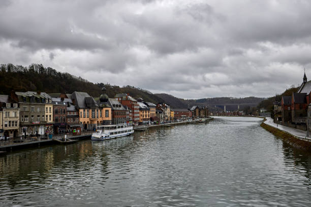istock Dinant town and the Meuse river during the winter 1370765447