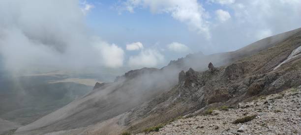 istock Panoramic view from the top of the mountain. 1370767434