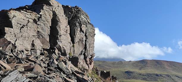 istock Panoramic view from the top of the mountain. 1370768376