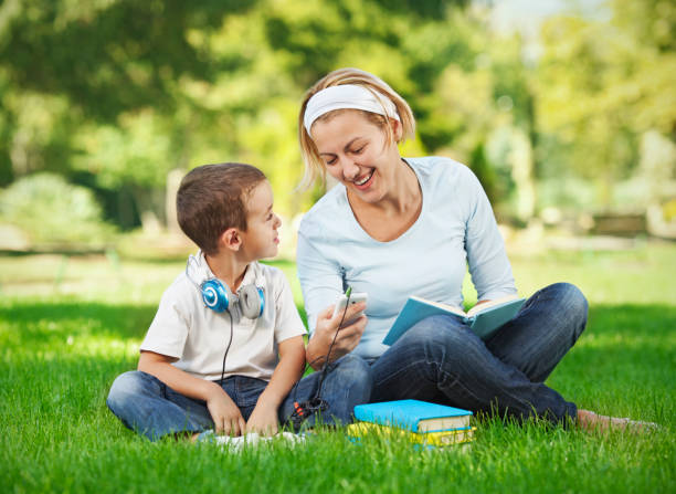 istock Family having fun in nature 1370782225