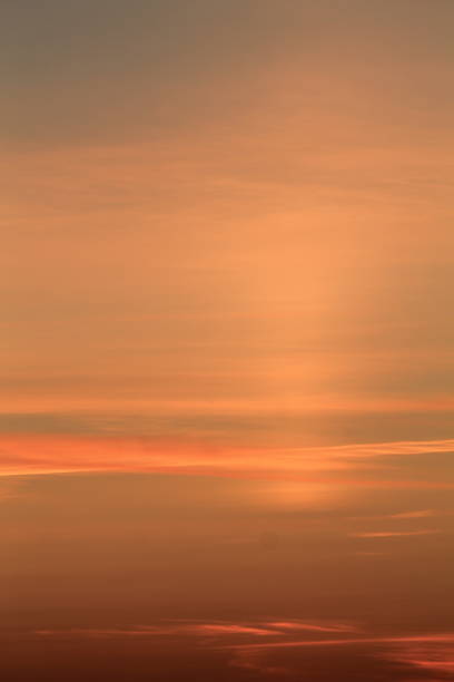 Misty sunset.Baltic sea.