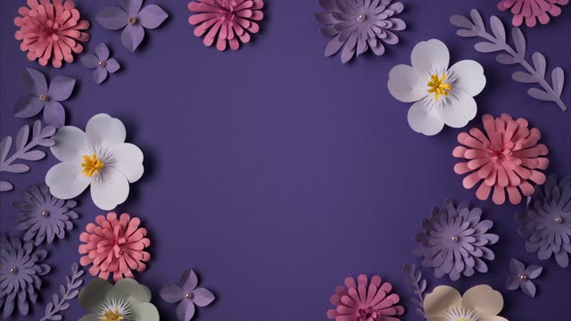 Flower background with copy space