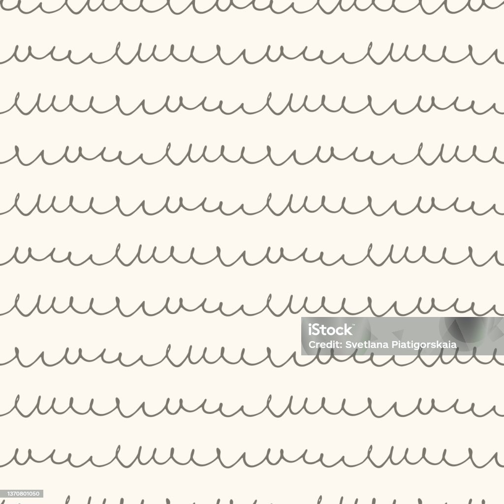 Seamless Pattern Based On Scribble Writing Imitation Stock Illustration ...