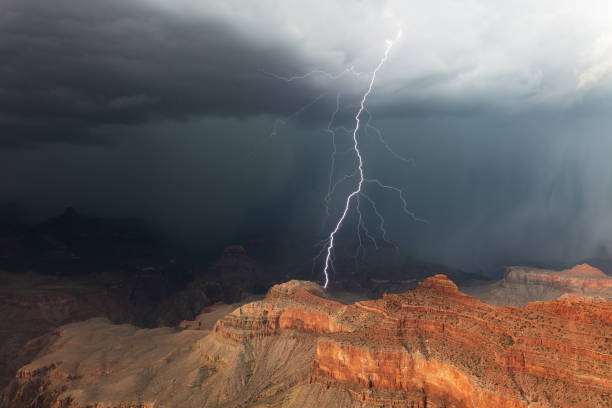 istock Lightning storm in the Grand Canyon 1370812946