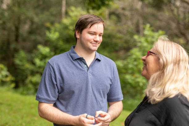 istock Mother talking with her teenage son 1370814603