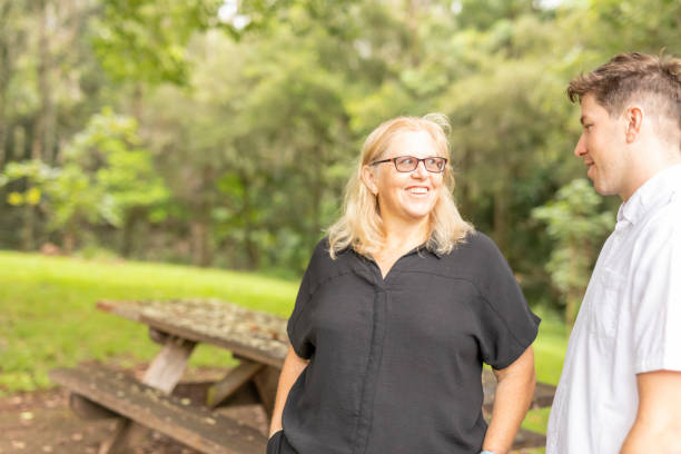 istock Mother talking with her adult son 1370814654