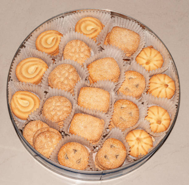 butter cookies - pastry danish pastry bread pastry crust imagens e fotografias de stock