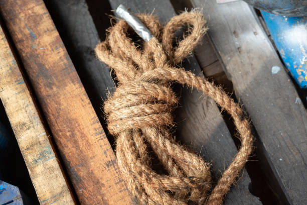 istock A knot of rope - Working tool equipment. 1370824342