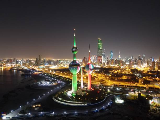 2월 25일 26일 - kuwait tower 뉴스 사진 이미지
