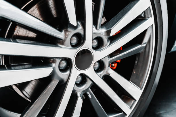 istock low profile tire and wheel on a luxury and expensive car 1370839745