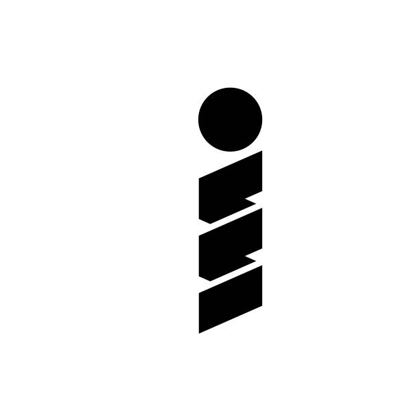 Logo with Letter I vector art illustration