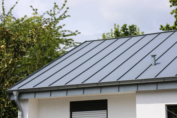 istock Residential house with standing seam roof 1370842247