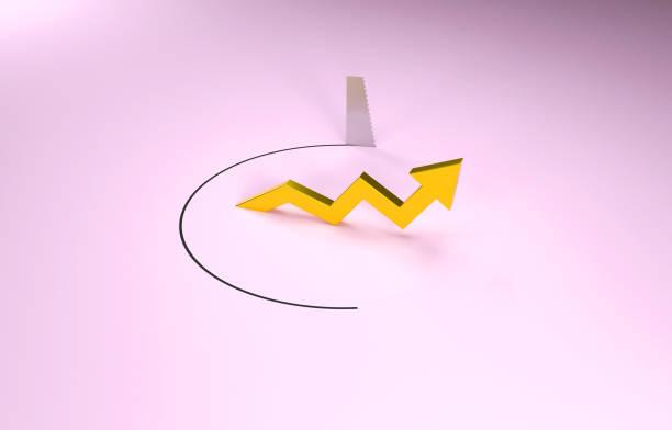 istock Success Arrow in distress with a handsaw. Strategy Concept. 1370842815