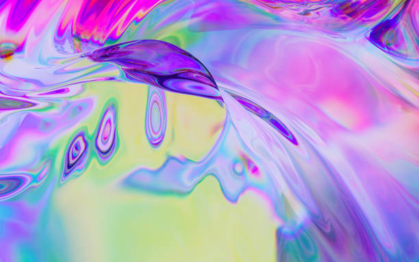 istock Abstract gradation of glass, 3d rendering. 1370843372