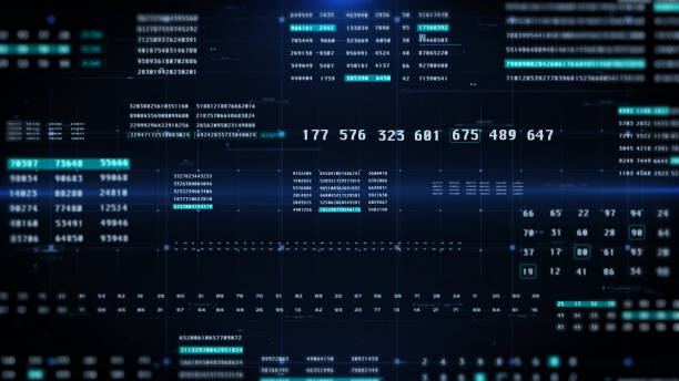 istock HUD Cyber Statistic Decimal Number Data Sampling Monitoring Control Display Illustration Background 1370848779