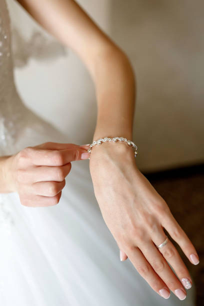 istock a girl with an elegant bracelet on her hand 1370855537