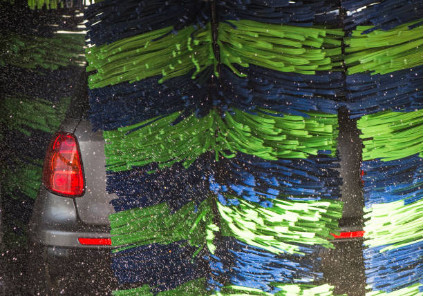 Sponge rubbers in automatic car washing machine, industry and business