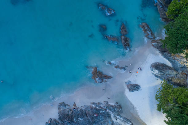 istock Aerial view Top down seashore Beautiful sea surface in Phuket Thailand 1370860446