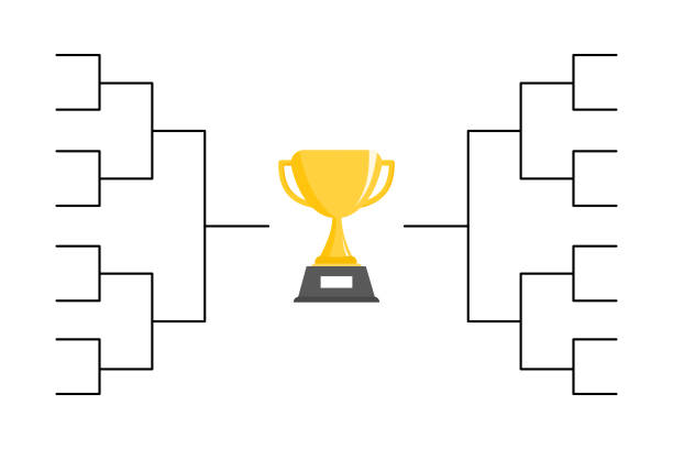 Tournament bracket templates on white background. Tournament bracket templates on white background. final round stock illustrations