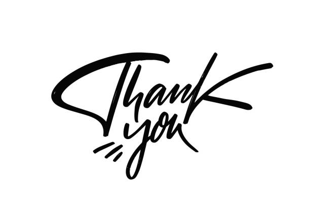 istock Thank You motivational lettering quote. Modern typography text 1370861707
