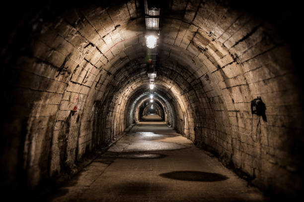 istock Concrete tunnel in the mine 1370870586