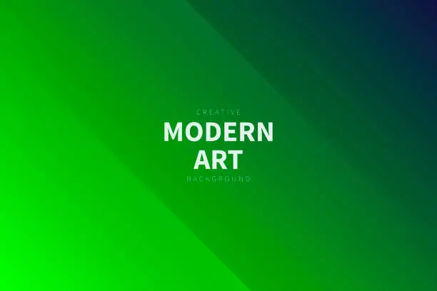 Vector illustration of Modern abstract background - Green gradient