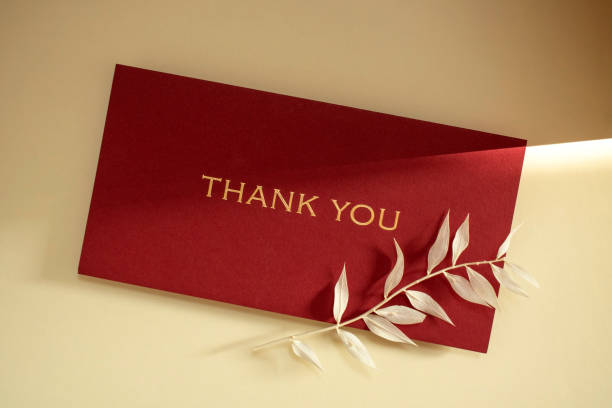 istock Light and thank you card 1370874939