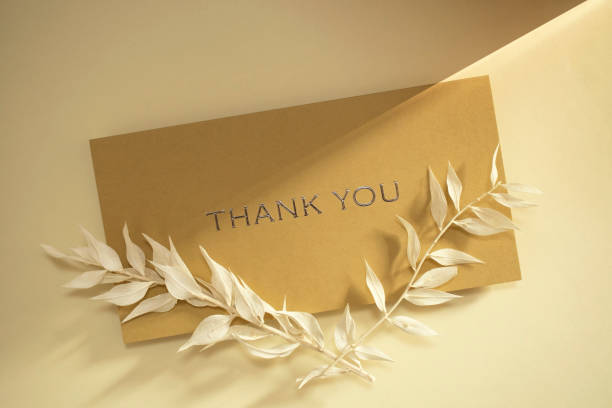 istock Light and thank you card 1370874942