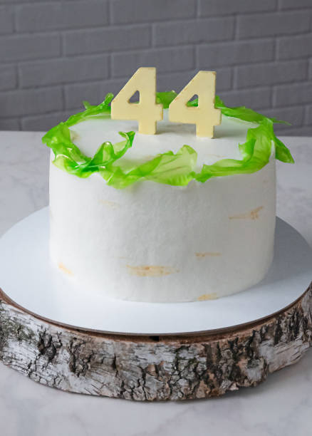 istock birthday cake with green rice paper decor 1370876668