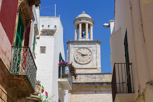 Locorotondo, historic town in the Bari province, Apulia, Italy, at June