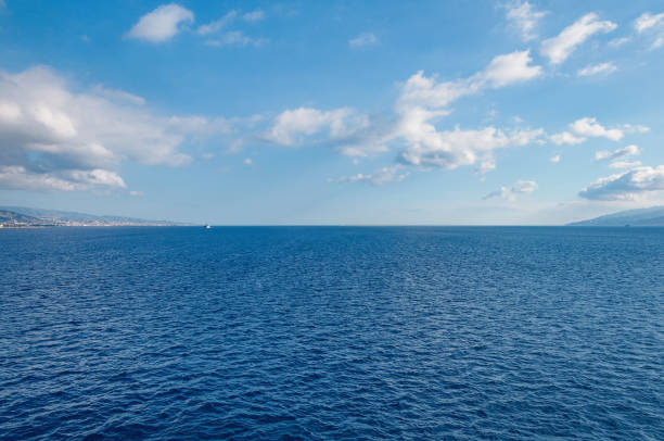 istock Strait of Messina at evening time. Sicily. 1370885314