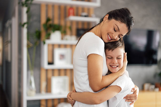 istock Mother's day, cheerful mother and son, spending time together. 1370886539