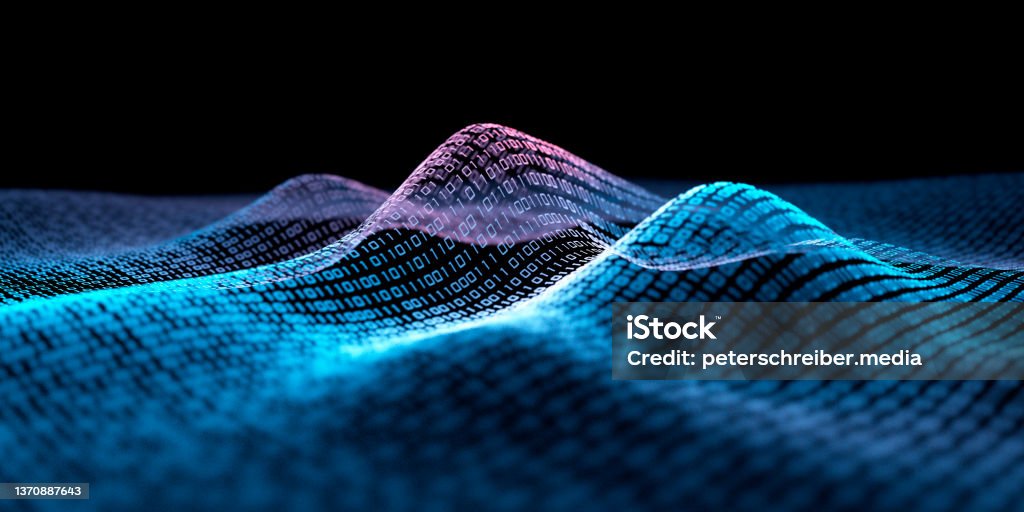 Digital Binary Code Structure Stock Photo - Download Image Now ...