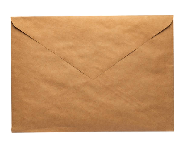 istock Recycled craft paper envelope isolated white background 1370899606