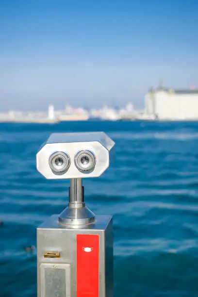 Photo of Telescope overlooking on sea in Istanbul, Turkey