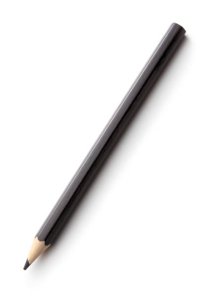 istock Office Supplies: Black Pencil Isolated on White Background 1370902784