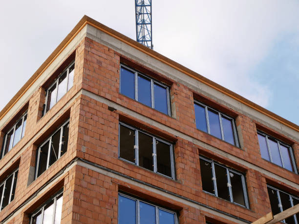 istock Construction of a new apartment building 1370902841