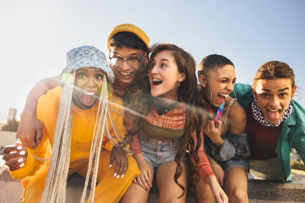 istock Youngsters having a good time together outdoors 1370907063