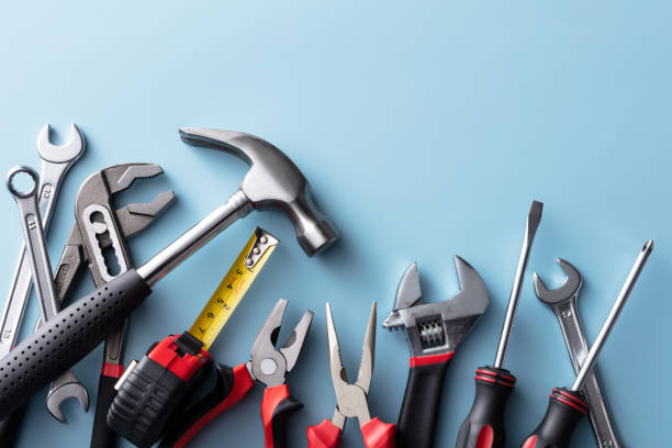 Herramientas de trabajo: Trabajo herramientas naturaleza muerta - foto de stock