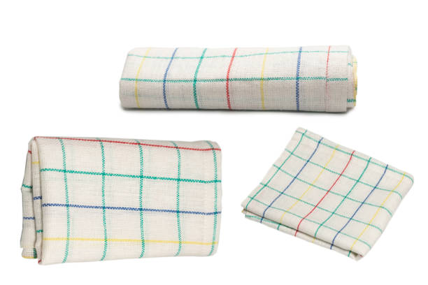 istock White napkin isolated on white background. 1370912545
