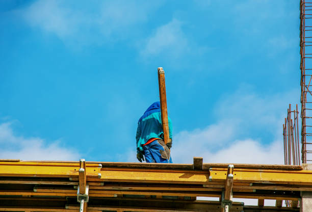 istock Preparation of reinforcement for concreting reinforced concrete beam structures 1370919739