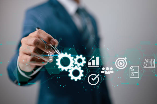 istock In the hands of a businessman, a virtual innovation. Business Process and Problem Solving, Workflow Monitoring and Evaluation as well as Quality Control are all part of Operations Management. 1370919756
