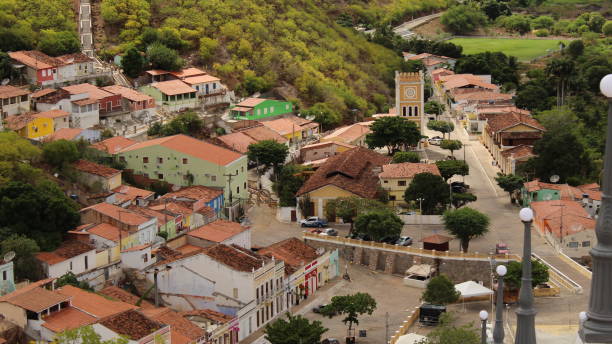 View of the small historic town of Piranhas in Alagoas, Northeast Brazil.